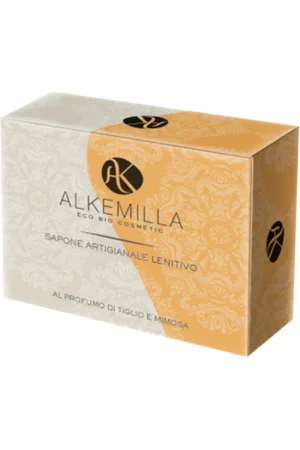 Alkemilla Eco Bio Cosmetic Sapone Lenitivo al Profumo di Tiglio e Mimosa - 100 g