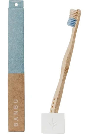 Banbu Spazzolino da Denti Medio in Bambù - Blu