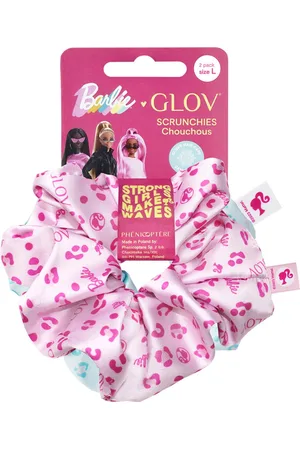 GLOV Barbie Collection Scrunchies Set Pink & Blue Panther - L