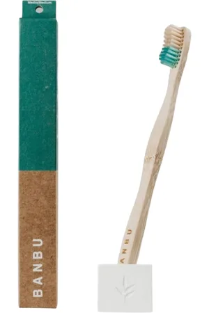 Banbu Spazzolino da Denti Medio in Bambù - Verde