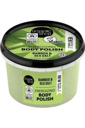 organic shop Energizing Body Polish Bamboo & Sea Salt - 250 ml