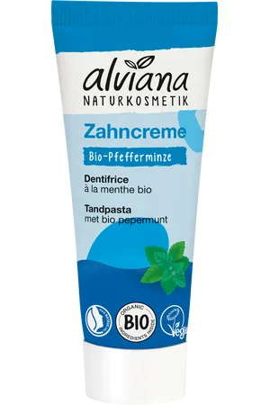 alviana Naturkosmetik Dentifricio in Crema alla Menta - 75 ml