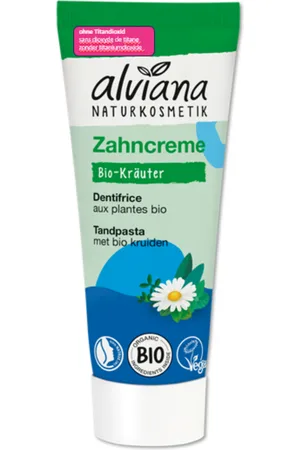 alviana Naturkosmetik Dentifricio in Crema alle Erbe - 75 ml
