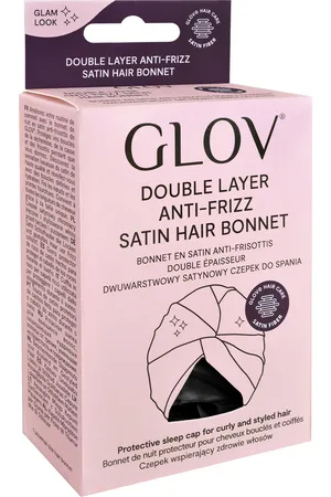 GLOV Double Layer Satin Bonnet - Black
