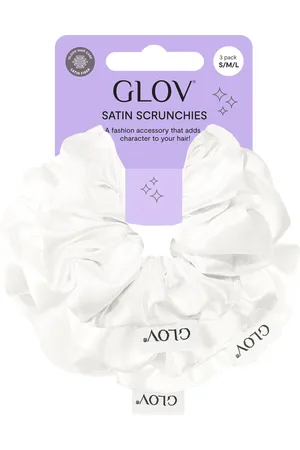GLOV Scrunchies 3 Pack S/M/L - White