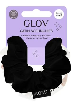 GLOV Scrunchies 3 Pack S - Black/White/Champagne