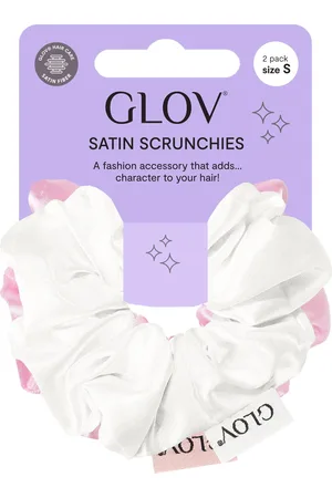 GLOV Scrunchies 2 Pack S - White/Pink