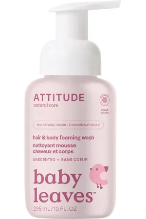 ATTITUDE Baby leaves 2-in-1 Hair & Body Foaming Wash - Fragrance Free