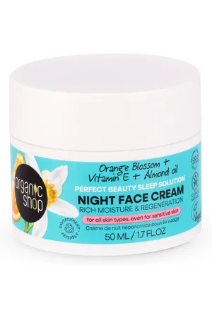 organic shop Night Face Cream Orange Blossom - 50 ml