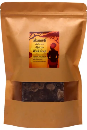 akamuti African Black Soap Bar - 500 g