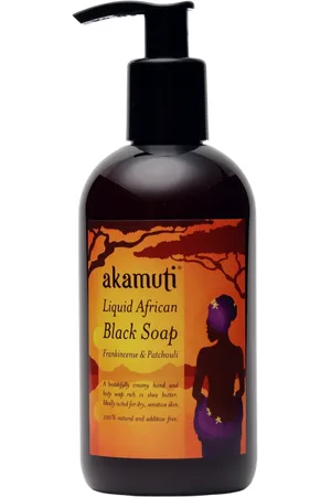 akamuti Liquid African Black Soap Frankincense & Patchoui - 250 ml