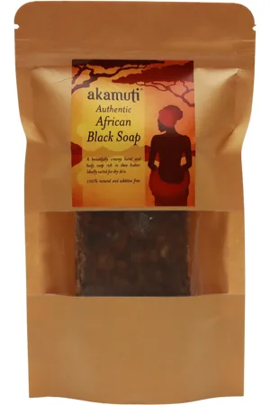 akamuti African Black Soap Bar - 130 g
