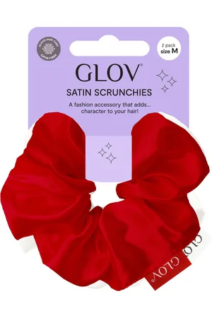 GLOV Scrunchies 2 Pack M - Red/White