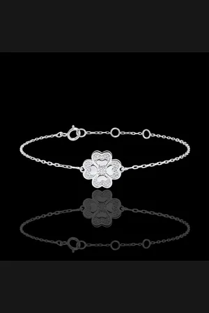 Edenly Bracciale Solitario Sboccio - Quadrifoglio Splendente - - 9