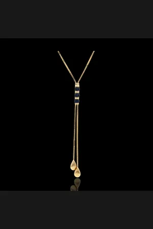 Edenly Collana Kiona - - 9 carati - 3 Zaffiri - 0.48 carati