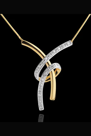 Edenly Collana Voluttà - Oro giallo e Oro bianco pavé - 18 carati - 20 Diam
