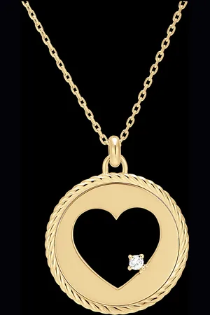 Edenly Collana Freschezza - Cuore assoluto - 9 carati e diamanti