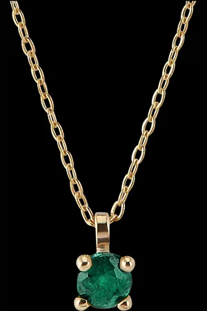 Edenly Collana Uccello del Paradiso - Solitario smeraldo - 9 carat