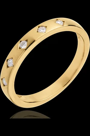 Edenly Fede nuziale - Pioggia di diamanti - - 18 carati - 5 Diaman