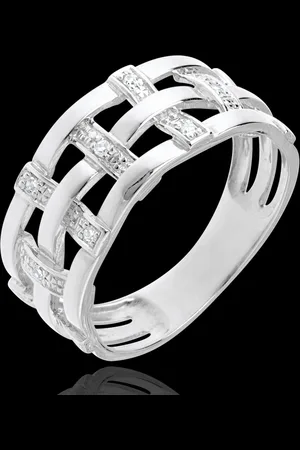 Edenly Anello Couture - pavé diamanti - 18 carati -11 diamanti