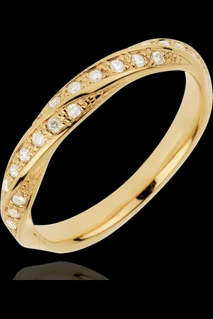 Edenly Fede nuziale - Treccia preziosa - - 18 carati - 20 Diamanti