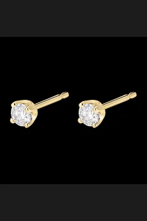 Edenly Orecchini diamanti - punto luce - - 18 carati - 2 Diamanti