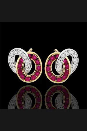Edenly Orecchini Duorama - - 9 carati - 22 Rubini - 2