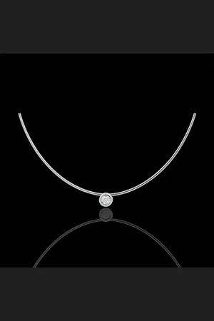 Edenly Collana Cable punto luce diamante - - 18 carati - Diamante