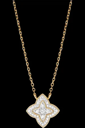 Edenly Collana Fiore di Diamante - 9 carati con diama