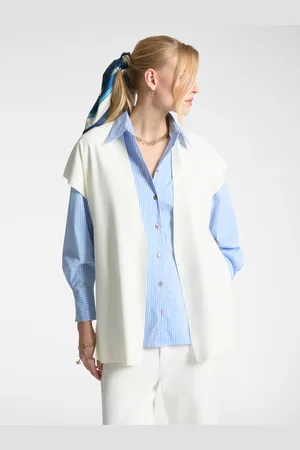 Elena Miro Gilet lungo con maniche corte Donna