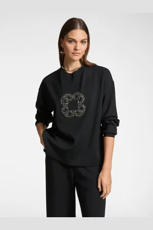 Elena Miro Felpa con maxi ricamo Monogram Donna
