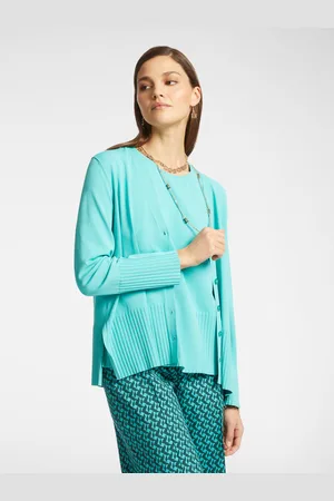 Elena Miro Cardigan con bordi a coste Donna