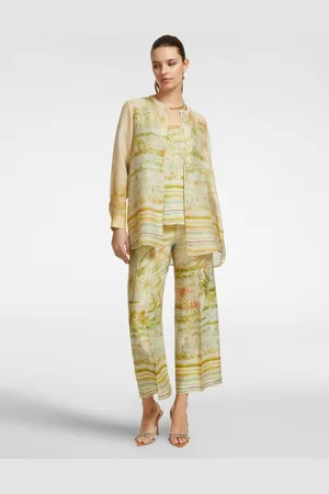 Elena Miro Pantaloni cropped stampati Donna
