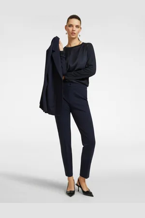 Elena Miro Pantaloni slim fit in punto Milano Donna