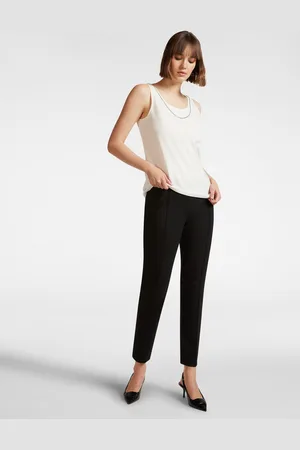 Elena Miro Pantaloni slim fit in punto Milano Donna