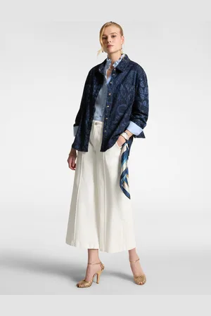 Elena Miro Pantaloni wide leg cropped Donna