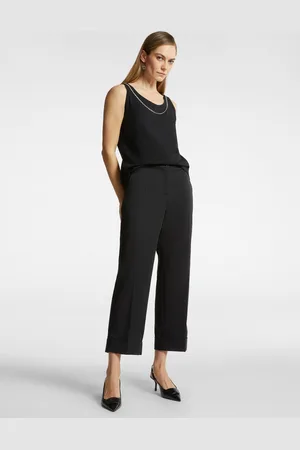 Elena Miro Pantaloni cropped con risvolto Donna