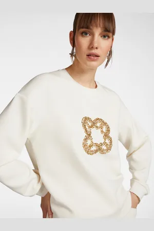 Elena Miro Felpa con maxi ricamo Monogram Donna