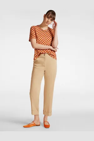 Elena Miro Pantaloni cropped con risvolto Donna
