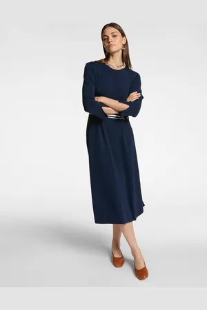 Elena Miro Abito in tricot con cintura rigata Donna