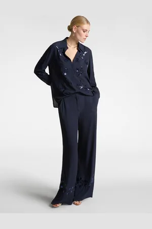 Elena Miro Pantaloni ricamati Donna