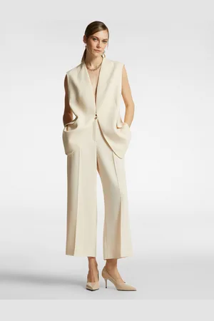 Elena Miro Pantaloni cropped eleganti in crepe cady Donna
