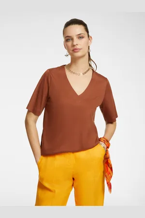 Elena Miro T-shirt con scollo a V Donna