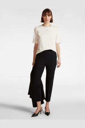 Elena Miro Pantaloni pull on gamba dritta Donna