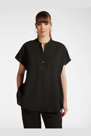 Elena Miro Blusa a kimono in lino Donna