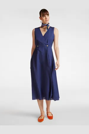 Elena Miro Wrap dress in lino Donna