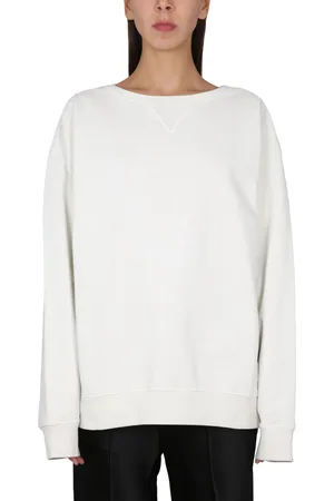 Maison Margiela Felpa in cotone con ricamo logo