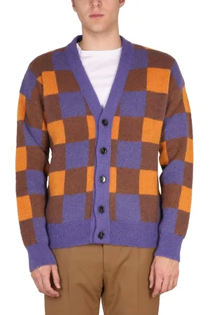 Drôle de Monsieur Cardigan con motivo check