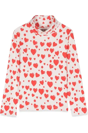 Mini Rodini Heart aop ls tee