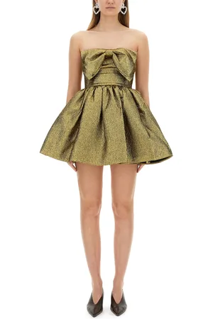 Self-Portrait Abito mini in jacquard metallizzato
